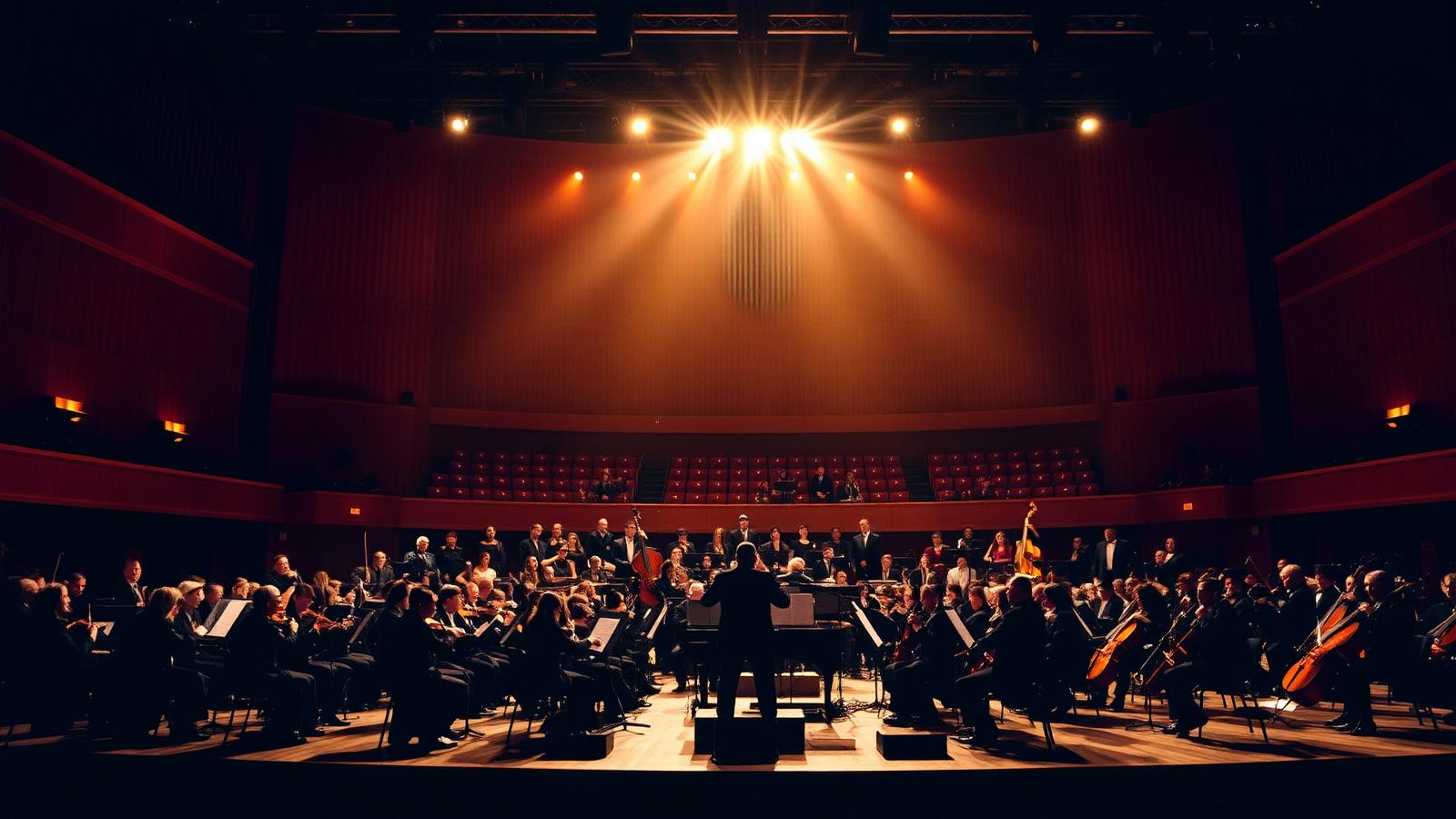 Symphony orchestra on stage